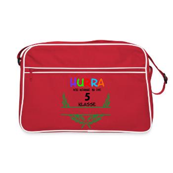 HOURRA ich komme in die 5. Classe - Espace de noms - Sac Retro - rouge/blanc - Devant