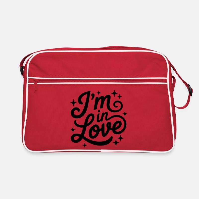 I'm in love script design Retro Bag