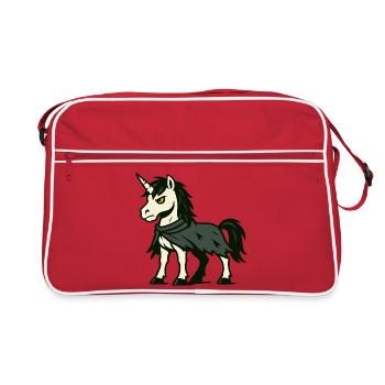 Dark Rogue Unicorn with Tattered Cloak Stealth - Retro Bag - red/white - Front