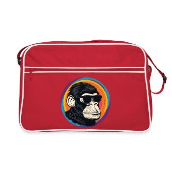 Bande dessinée Lunettes de Soleil Singe - Sac Retro - rouge/blanc - Devant