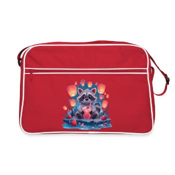 Limonade de la Lanterne Laveur de Nuit - Sac Retro - rouge/blanc - Devant