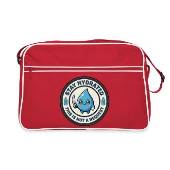 Restez hydraté - Sac Retro - rouge/blanc - Devant