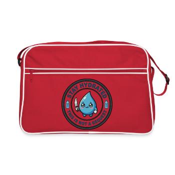Reste hydraté, tueuse mignonne - Sac Retro - rouge/blanc - Devant