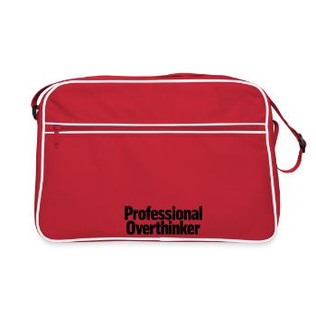 professional overthinker - Retro Bag - red/white - Front