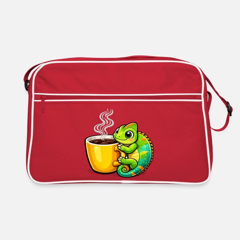 Coffee Dragon Cuddle Retro Bag