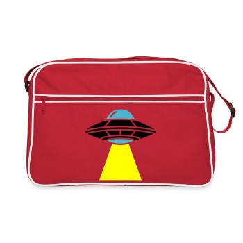 Vaisseau spatial extraterrestre OVNI Light - Sac Retro - rouge/blanc - Devant