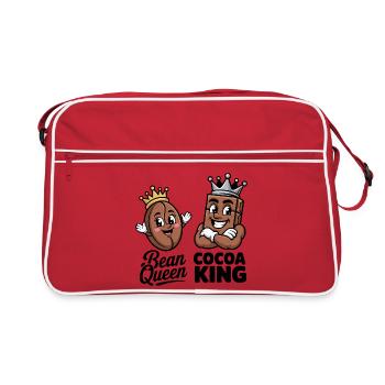 Bean Queen Cocoa King Fun Coffee et - Sac Retro - rouge/blanc - Devant