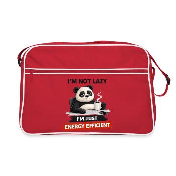 Energy Efficient Panda Brew - Retro Bag - red/white - Front