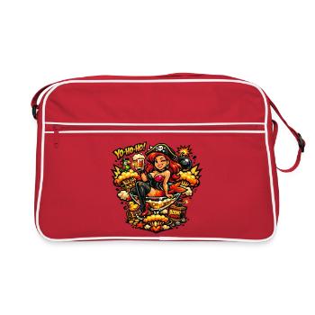Pirate de Petra - Sac Retro - rouge/blanc - Devant