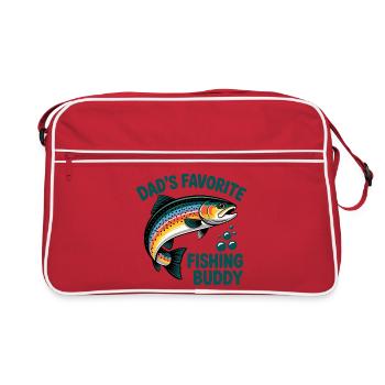 Pêcher avec papa - Sac Retro - rouge/blanc - Devant