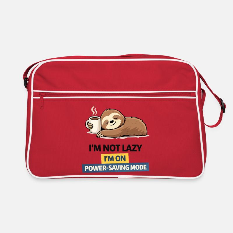 Sloth Power Saving Mode Tee Retro Bag