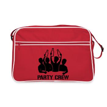 Party Crew - Retro Bag - red/white - Front