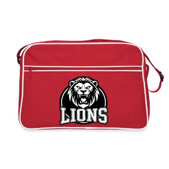 Sports de Lion Crest - Sac Retro - rouge/blanc - Devant