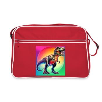 dinosaur - Retro Bag - red/white - Front