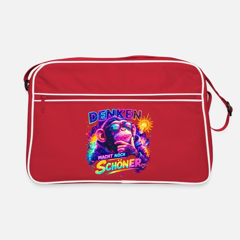 Denken macht noch schöner. Retro Tasche