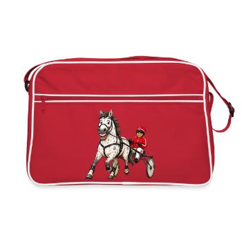 Trotter funny - Retro Bag - red/white - Front