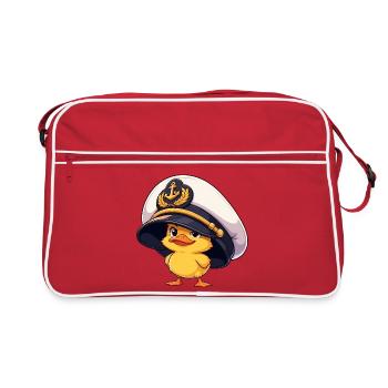 Kapitän Erpel Küken - Retro Bag - red/white - Front