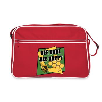 Abeille Cool Abeille Heureuse - Sac Retro - rouge/blanc - Devant