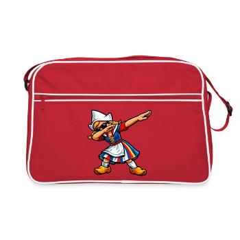 Taponage du Dutch - Sac Retro - rouge/blanc - Devant