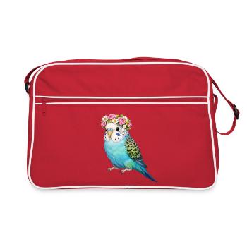 Perruche ondulée - Sac Retro - rouge/blanc - Devant