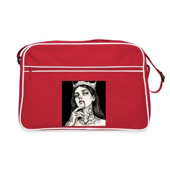 Tatouage de la Reine des Nuits - Sac Retro - rouge/blanc - Devant