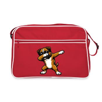 Boxer en mode comic - Sac Retro - rouge/blanc - Devant
