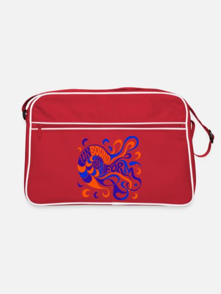 Unbound by form - Retro Tasche - Rot/Weiß
