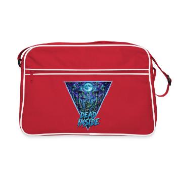 Tot in mondbeschienenen Pilzen - Retro Tasche - Rot/Weiß - Vorne