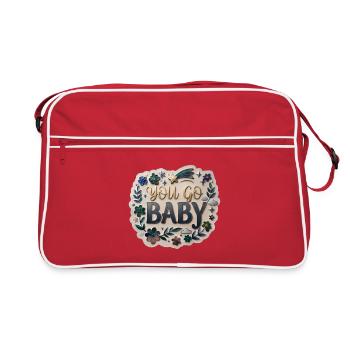 Vas-y, bébé - Sac Retro - rouge/blanc - Devant