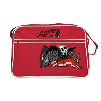 0559 steyr - Sac Retro - rouge/blanc - Devant