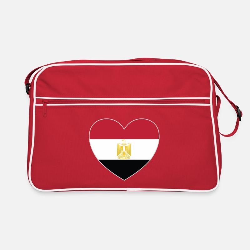 Egypte Drapeau Coeur Sac Retro