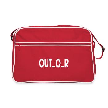Outdoor - Retro Tasche - Rot/Weiß - Vorne