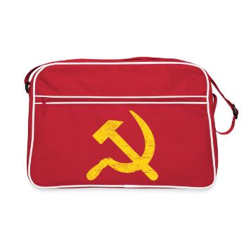 Cadeau de marteau et faucille URSS Russie Poutine - Sac Retro - rouge/blanc - Devant