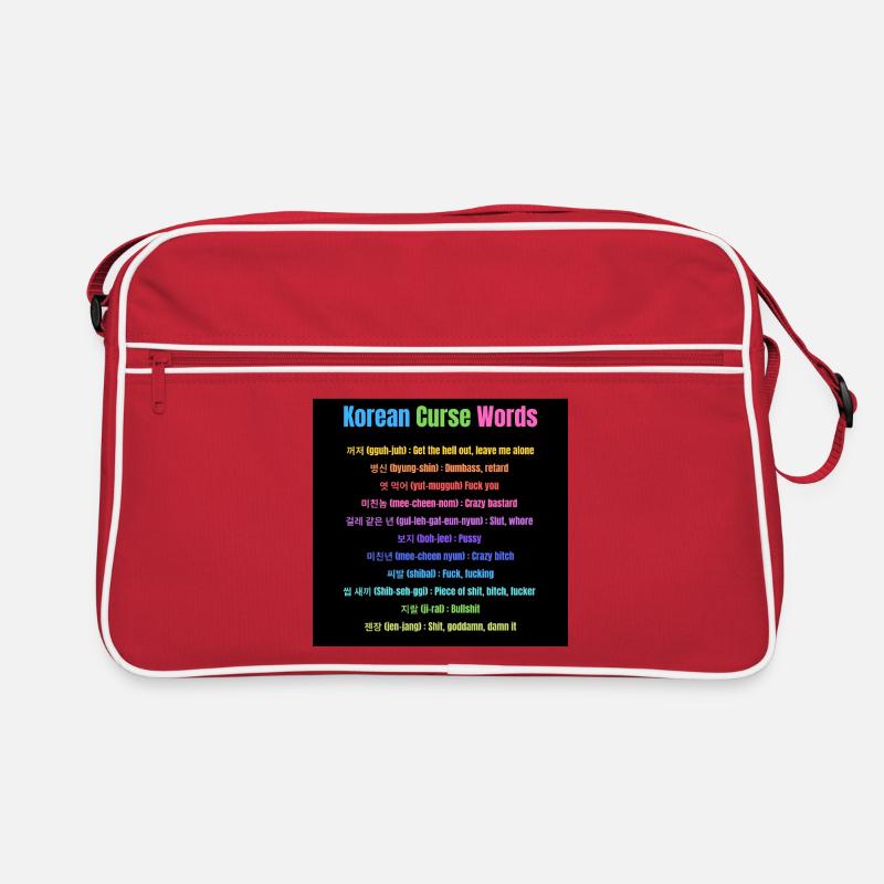 Liste de mots sales coréens populaires Sac Retro