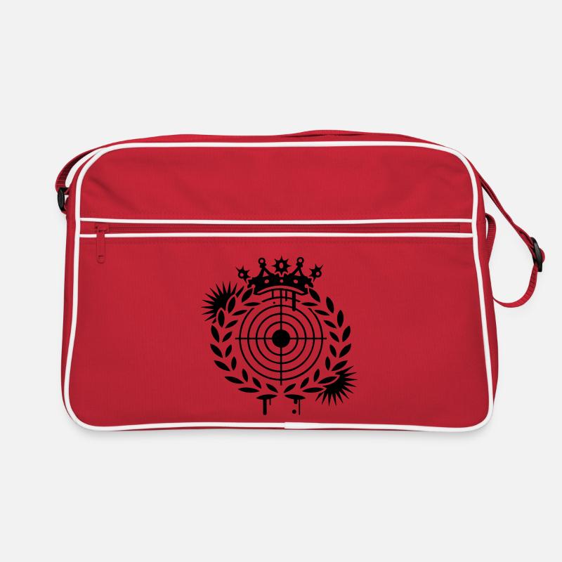 Target with a crown and laurel Retro Bag