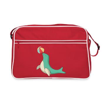 sceau - Sac Retro - rouge/blanc - Devant