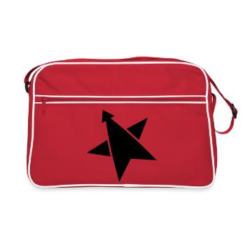 Rocket STAR - Retro Tasche - Rot/Weiß - Vorne