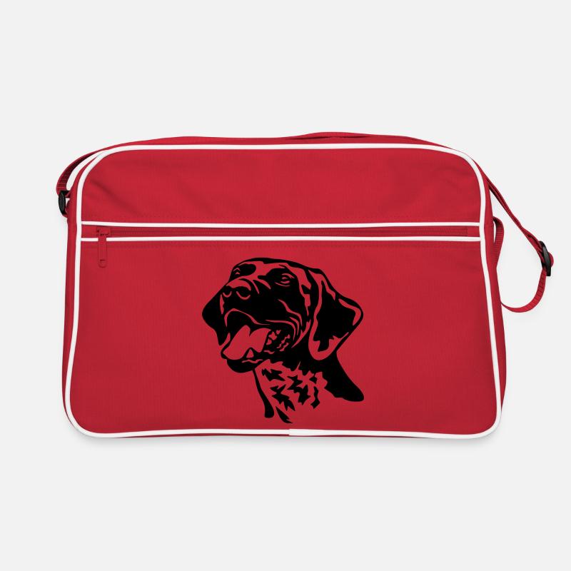 German shorthaired pointer head Retro Bag