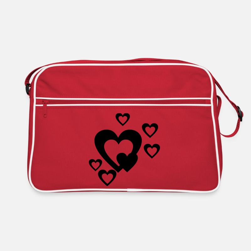 Herz Retro Tasche
