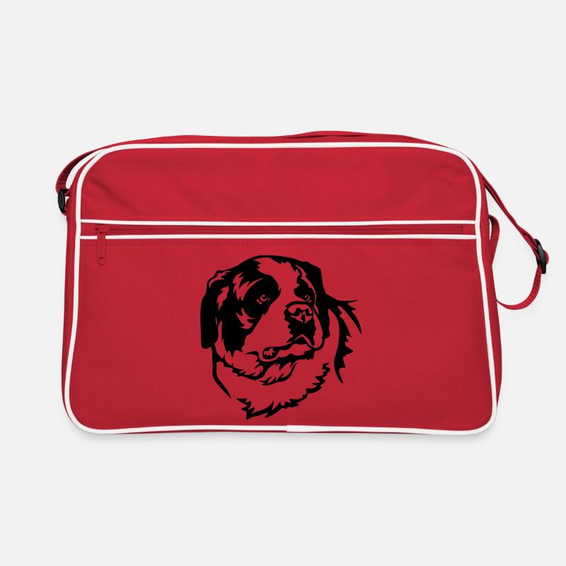 Tête de Saint-Bernard Sac Retro