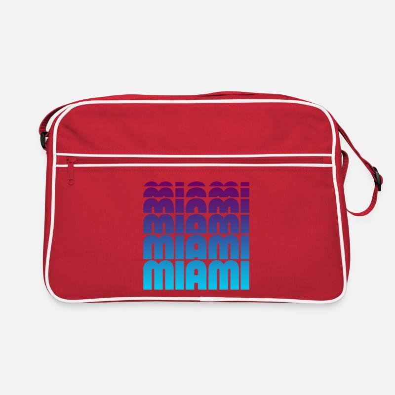 Miami Grid Gradient Retro Tasche