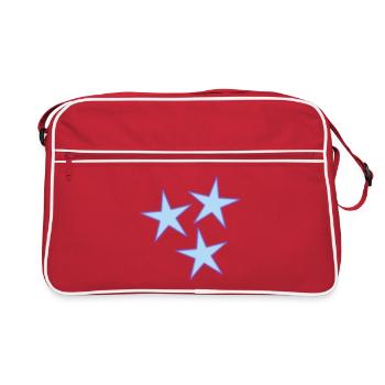 STAR. STARS. STAR. FEAST. ANNIVERSARY. CHRISTMAS - Retro Bag - red/white - Front