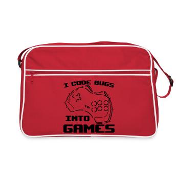Programmeur de jeux vidéo - Sac Retro - rouge/blanc - Devant