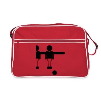Retro Table Football Foosball Design - Goal Getter - Retro Bag - red/white - Front