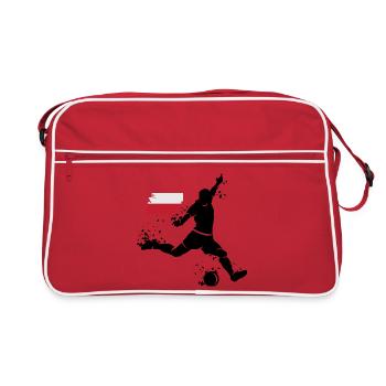 Football Player Blast Poland Icon - Retro Bag - red/white - Front