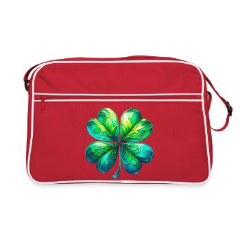 Trèfle à quatre feuilles - Sac Retro - rouge/blanc - Devant