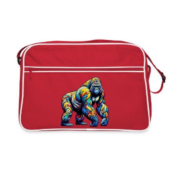 Gorille - Sac Retro - rouge/blanc - Devant