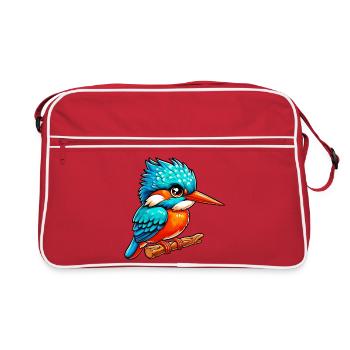 Martin-pêcheur - Sac Retro - rouge/blanc - Devant