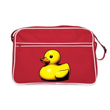 Duckling Duck Duck - Retro Bag - red/white - Front