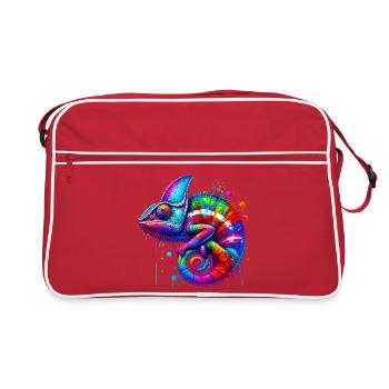 Chameleon - Retro Bag - red/white - Front